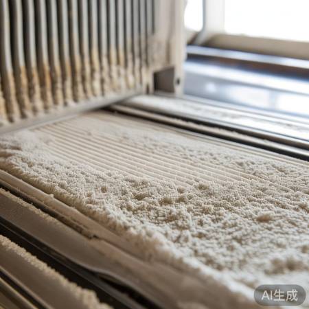 空调异味：灰尘积攒所致