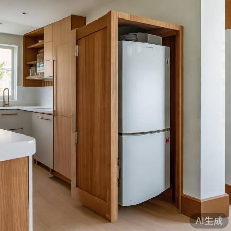 壁挂炉嵌入橱柜，美观实用