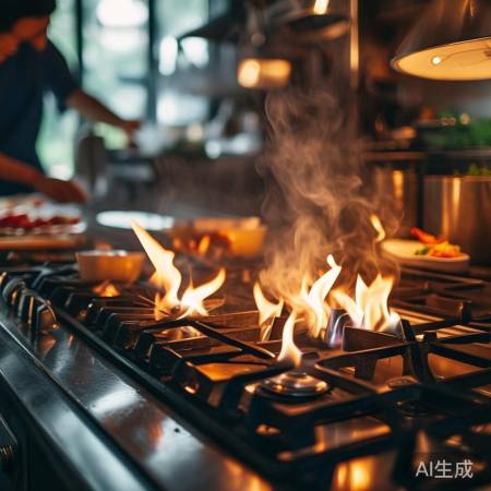 燃气灶：煮饭的象征，努力即成功