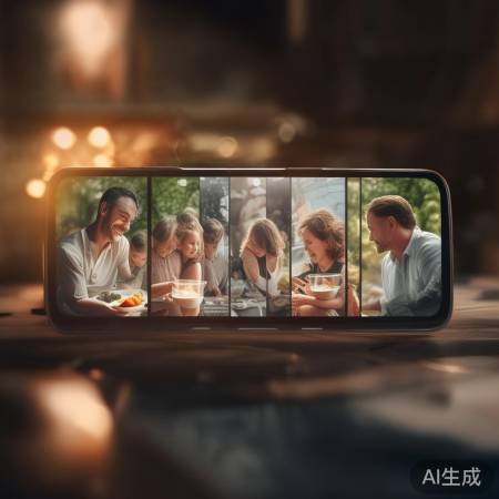 多镜头串联温馨家庭时光