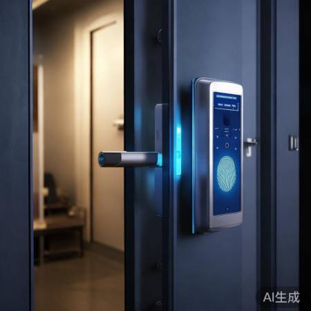 指纹锁取代钥匙，安全便捷。