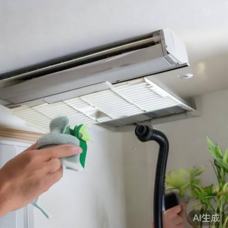 清洗空调出风口，空气更清新