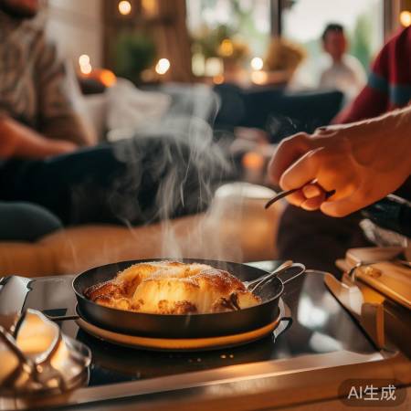 集成灶做热糖糕，生活美好瞬间