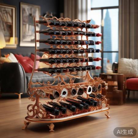 周末家居，铜酒架品味