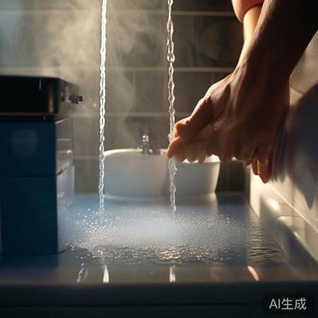 “热水旁冷水盆，节水又降温”