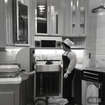 “厨艺表演,初用旁观为佳”