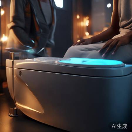 “恒洁智能马桶，关灯也舒适”