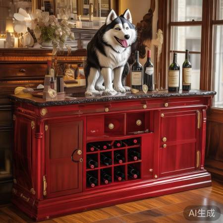 哈士奇红酒柜独特，物超所值