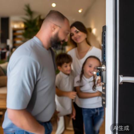 指纹锁安全，家人共守护