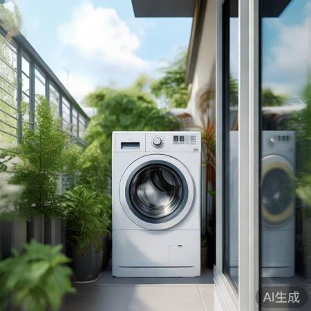 阳台洗衣机，干爽清新生活