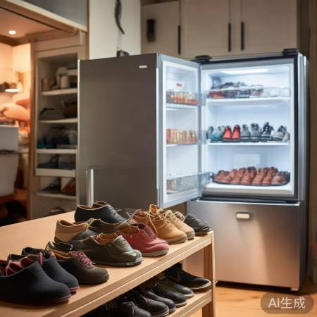 冰箱巧存鞋，空间整洁妙