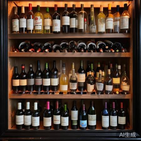 酒柜规划,分类整齐