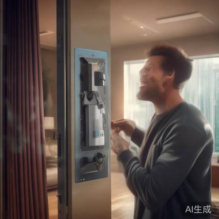 华为智能锁，科幻家居生活
