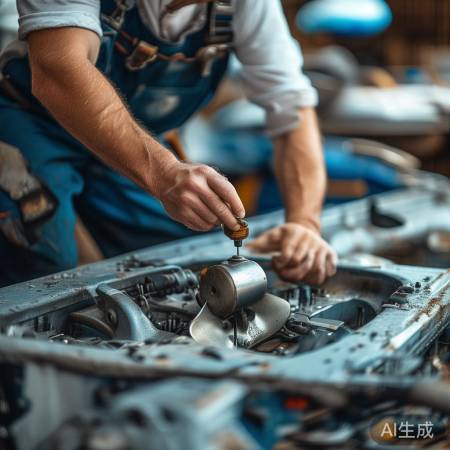 装回波轮,紧固螺丝