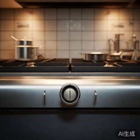 燃气灶旋转开关，调节火力如油门