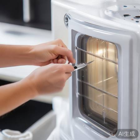 拔插消毒柜,拆侧板,见发热管