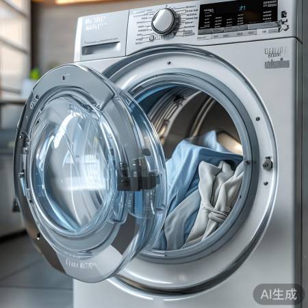 “洗衣机自过滤,洗得更干净”