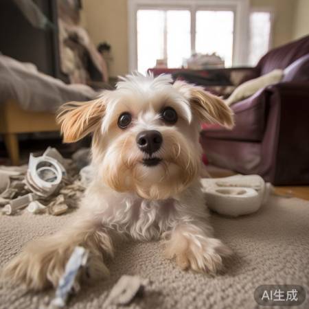 小狗成意外空气净化器