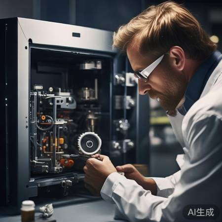 检查保险柜内部，润滑解决卡顿