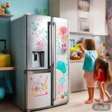 冰箱易清洁，童趣设计