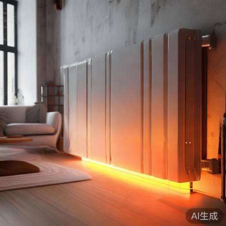 暖气片装一侧，避家具，暖风流通