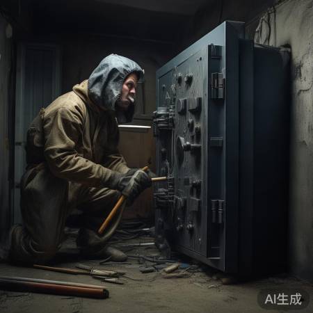 简单粗暴拆保险柜,风险大。