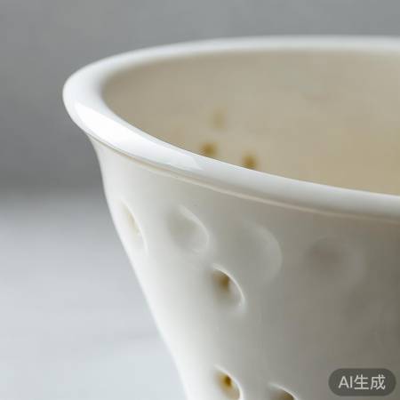 瓷碗表面光滑,内部有孔易损