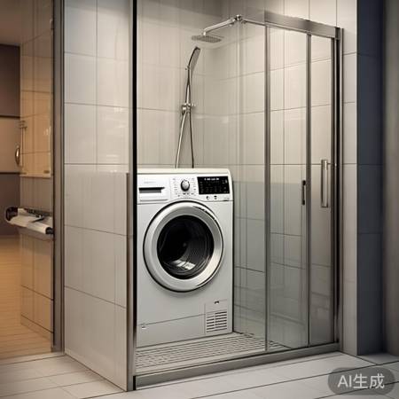 淋浴房洗衣机,节省空间