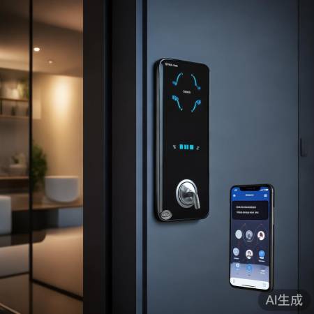 指纹锁科技感，远程锁门无忧