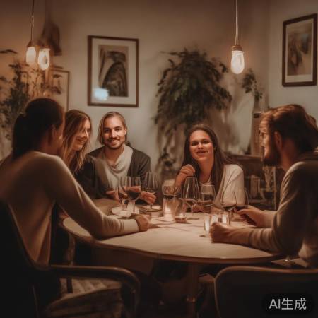 自然温馨的灯光氛围