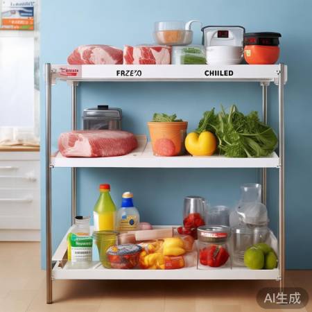 食物分类存放,保证新鲜。