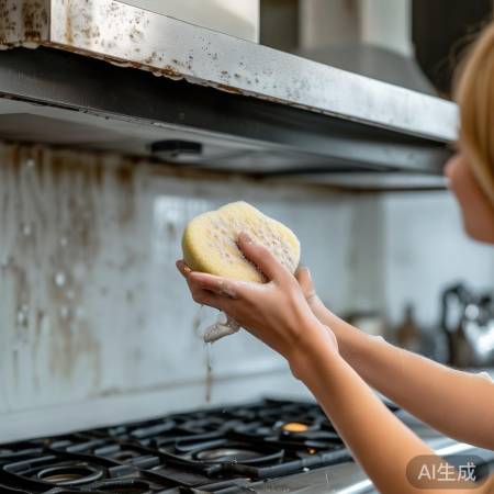 定期清洗油烟机,保持清洁。