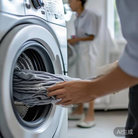 洗衣机平稳放置，定期检查减震垫