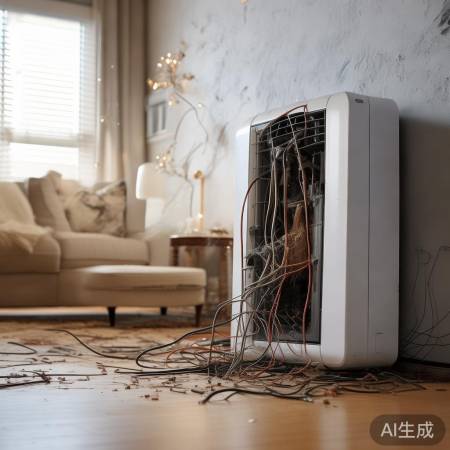 空气能发热器安装不规范