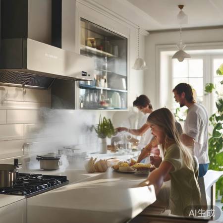 华帝脱排油烟机，厨房小管家