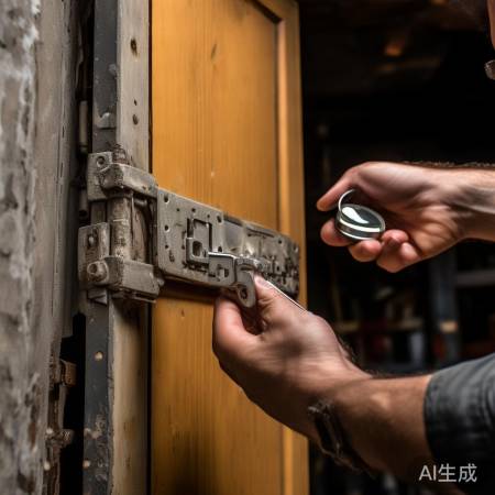 检查门轴磨损，更换新轴