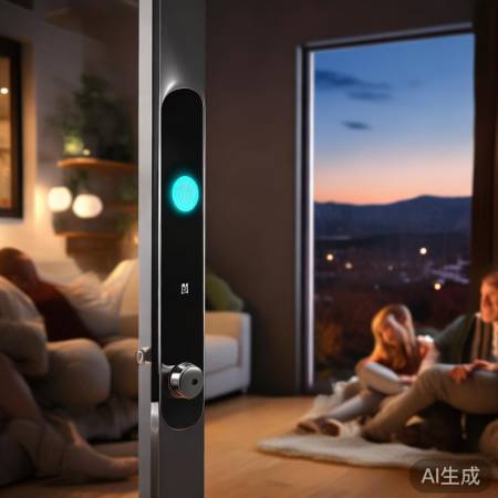 “智能指纹锁,便捷生活锁”