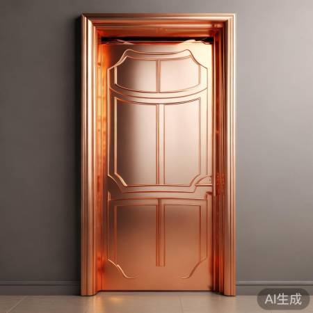 温润如玉,高端大气镀铜门