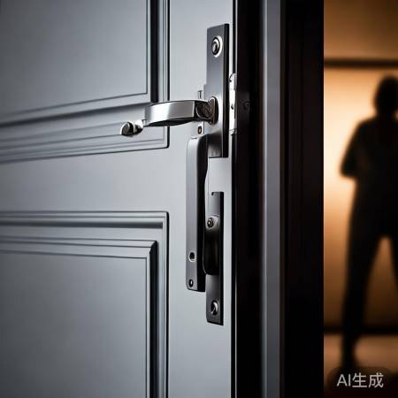 出门反锁防盗门