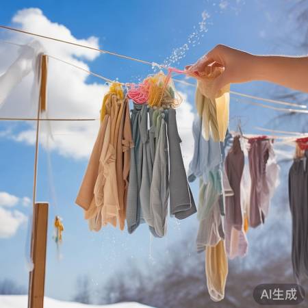 冬天晾衣小窍门:叠方块+柠檬水