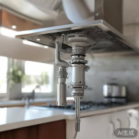 安装止回阀于油烟机