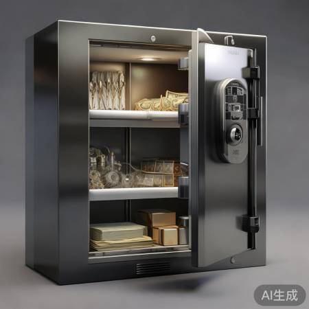 保险柜内部宽敞,隔层可调