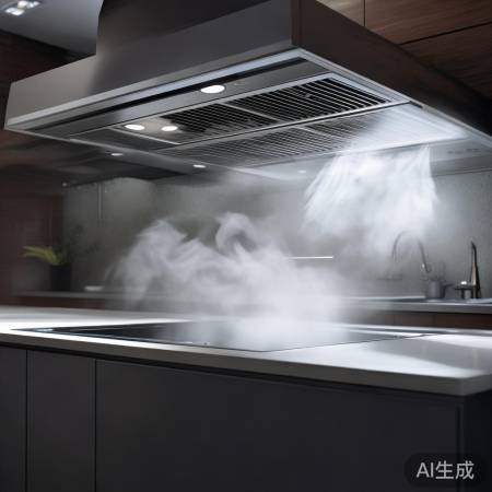 集成灶排风量大,排烟快