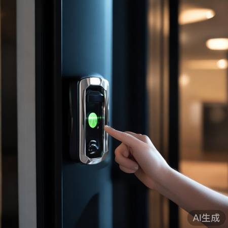 智能指纹锁,科幻开锁体验