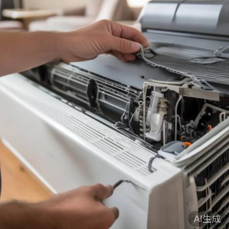 空调噪音大，检查紧固或换件