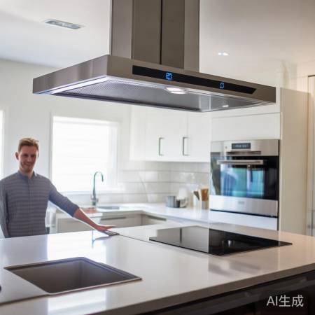 智能油烟机，定时提醒方便