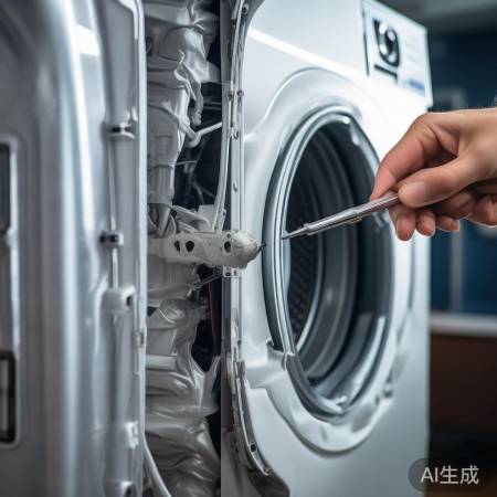 卸下洗衣机后板，主角勿损