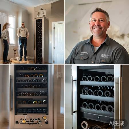 红酒柜安装完成，简单易学