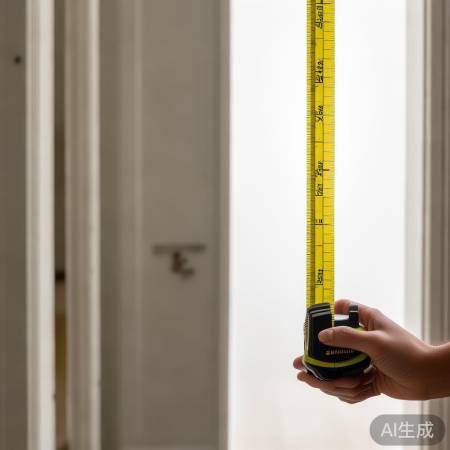 用卷尺量最宽高,准确测门洞