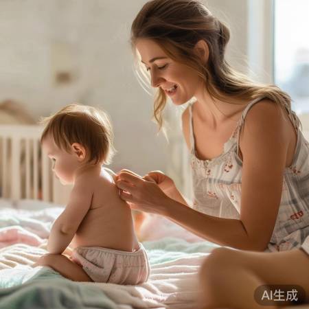 宝宝穿衣,背干为度